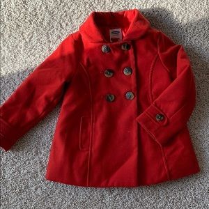 Old Navy Red Pea Coat